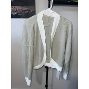 Grey Fashion Women's Cardigan Sweater/Top sz L